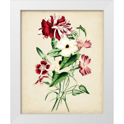Natures Romance VI White Modern Wood Framed Art Print by Vision Studio