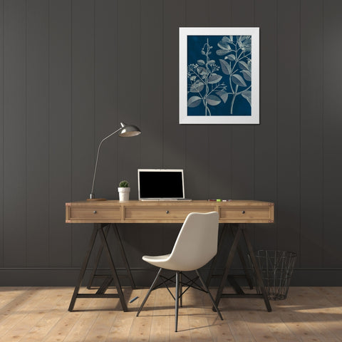 Modern Botany I White Modern Wood Framed Art Print by Vision Studio