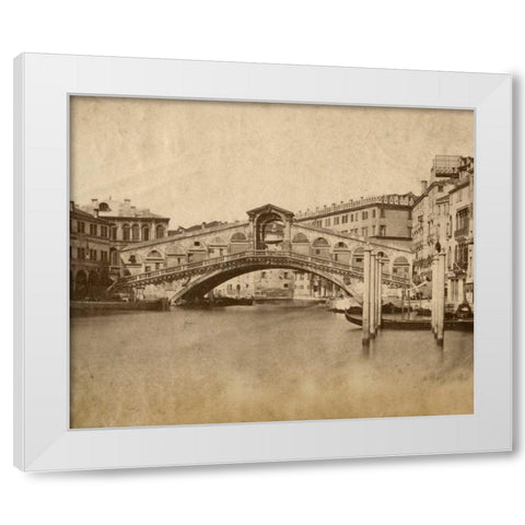 Venice White Modern Wood Framed Art Print by Brogi, Giacomo
