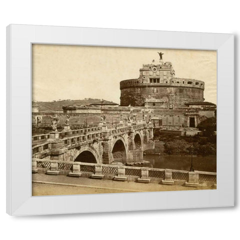 Caste of St. Angelo White Modern Wood Framed Art Print by Brogi, Giacomo