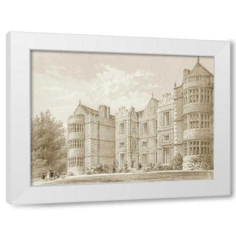 Burton Agnes Yorkshire White Modern Wood Framed Art Print by Richardson
