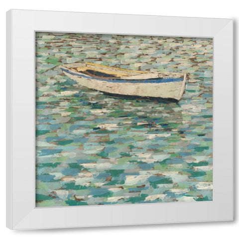 On the Pond I White Modern Wood Framed Art Print by Meagher, Megan