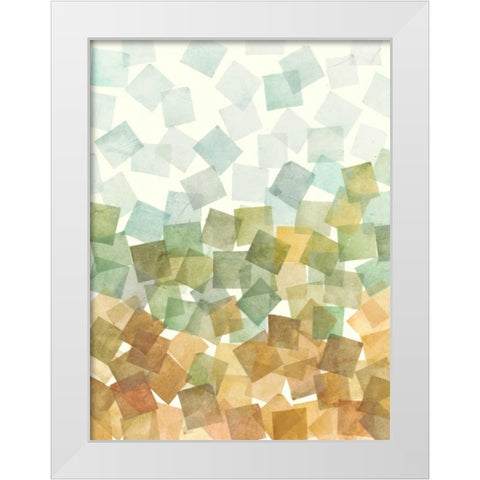 Deconstructed Fall II White Modern Wood Framed Art Print by Meagher, Megan