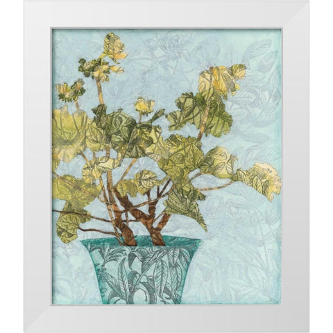 Conservatory Collage I White Modern Wood Framed Art Print by Meagher, Megan