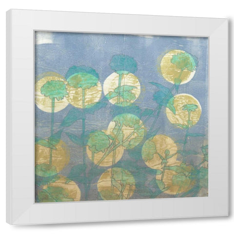 Spotlight Floral I White Modern Wood Framed Art Print by Meagher, Megan