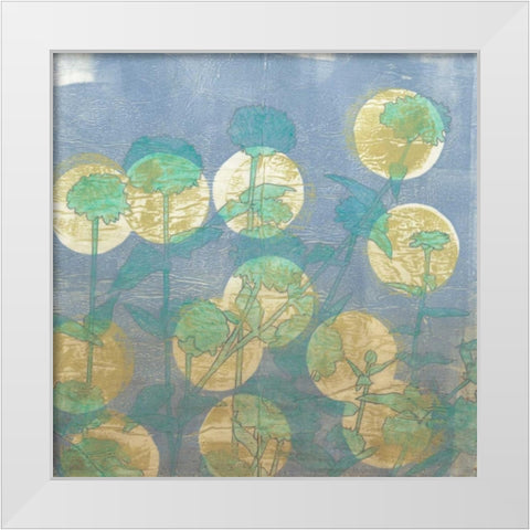 Spotlight Floral I White Modern Wood Framed Art Print by Meagher, Megan