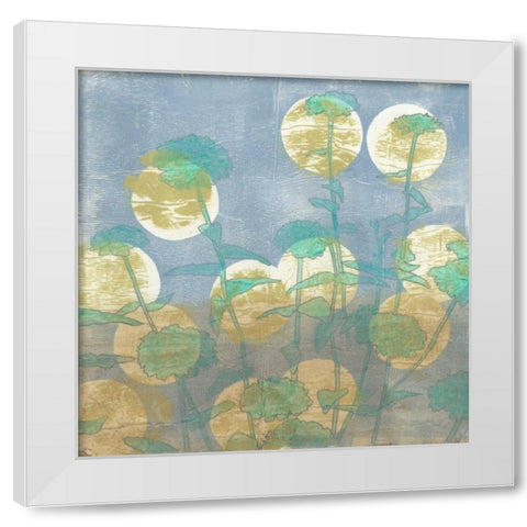 Spotlight Floral II White Modern Wood Framed Art Print by Meagher, Megan