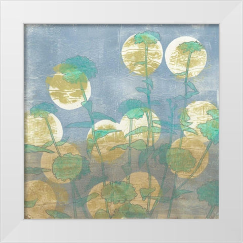 Spotlight Floral II White Modern Wood Framed Art Print by Meagher, Megan