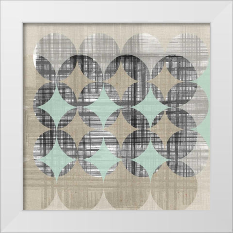 New Pattern II White Modern Wood Framed Art Print by Goldberger, Jennifer