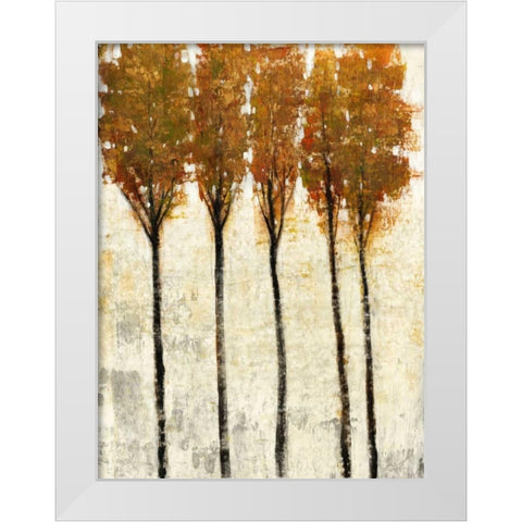 Crystal Canopy I White Modern Wood Framed Art Print by OToole, Tim