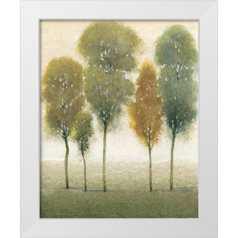 Beyond the Trees I White Modern Wood Framed Art Print by OToole, Tim