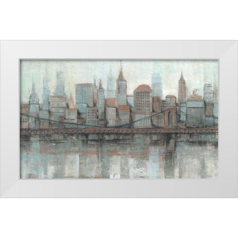 City Center I White Modern Wood Framed Art Print by OToole, Tim