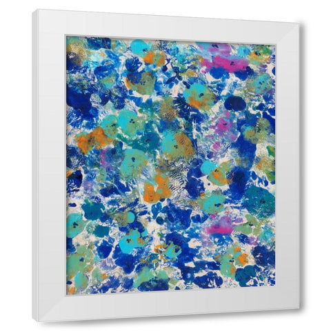 Floral Bright II White Modern Wood Framed Art Print by OToole, Tim