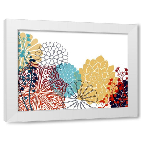 Bohemian Rosette I White Modern Wood Framed Art Print by Popp, Grace