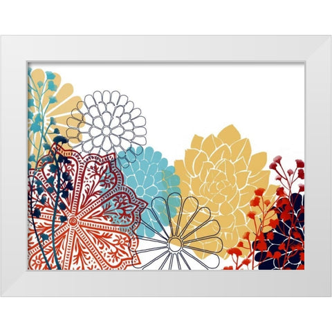 Bohemian Rosette I White Modern Wood Framed Art Print by Popp, Grace