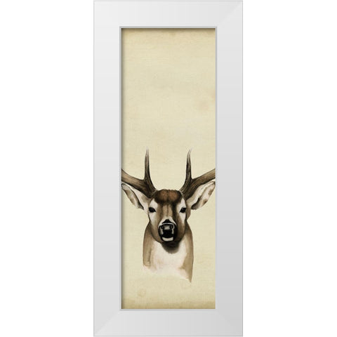 Triptych Whitetail II White Modern Wood Framed Art Print by Popp, Grace