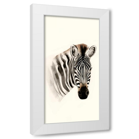Safari Portrait II White Modern Wood Framed Art Print by Popp, Grace