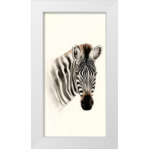 Safari Portrait II White Modern Wood Framed Art Print by Popp, Grace