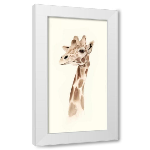 Safari Portrait III White Modern Wood Framed Art Print by Popp, Grace