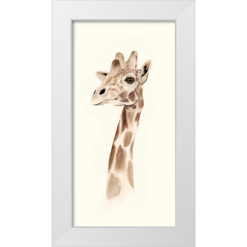 Safari Portrait III White Modern Wood Framed Art Print by Popp, Grace