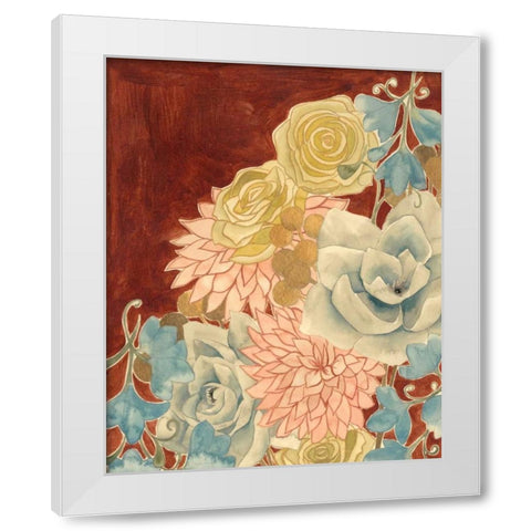 Sunkissed Bouquet I White Modern Wood Framed Art Print by Popp, Grace