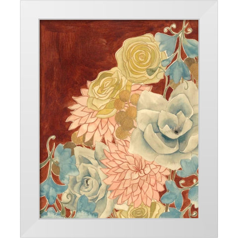 Sunkissed Bouquet I White Modern Wood Framed Art Print by Popp, Grace