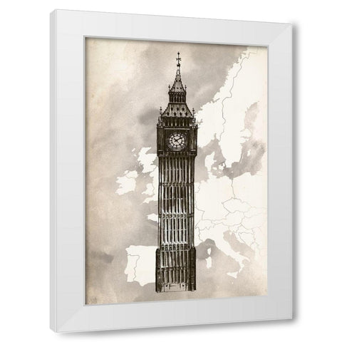 Travel Collection F White Modern Wood Framed Art Print by Popp, Grace