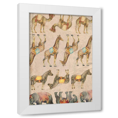 Vintage Circus Collection E White Modern Wood Framed Art Print by Popp, Grace