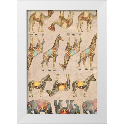 Vintage Circus Collection E White Modern Wood Framed Art Print by Popp, Grace