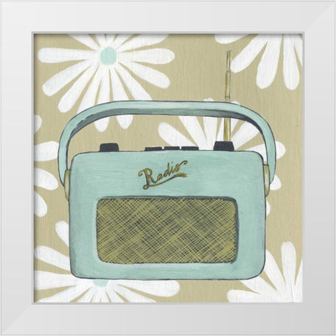 Retro Tech Collection G White Modern Wood Framed Art Print by Popp, Grace