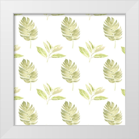 Songbird Collection H White Modern Wood Framed Art Print by Vess, June Erica