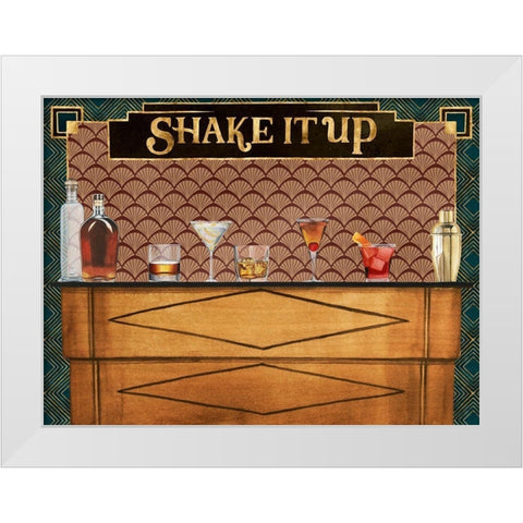 Bar Gatsby Collection A White Modern Wood Framed Art Print by Popp, Grace