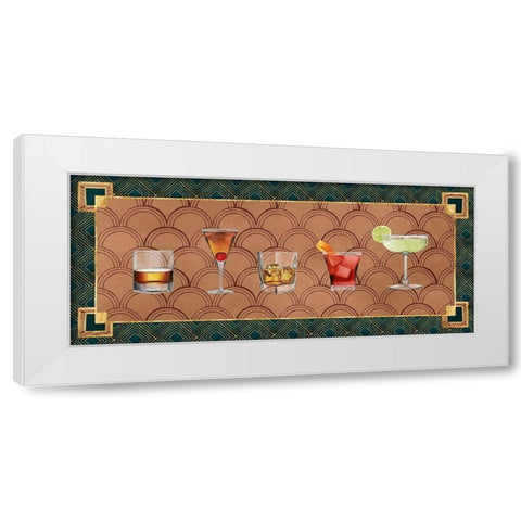 Bar Gatsby Collection D White Modern Wood Framed Art Print by Popp, Grace