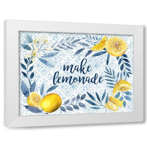Citrus Sayings Collection A White Modern Wood Framed Art Print by Popp, Grace