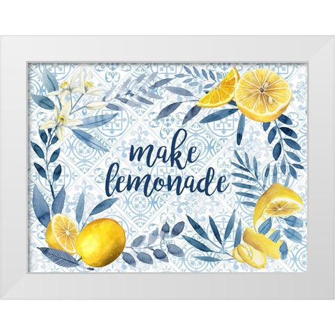 Citrus Sayings Collection A White Modern Wood Framed Art Print by Popp, Grace
