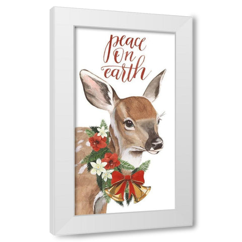 Yuletide Darlings Collection B White Modern Wood Framed Art Print by Popp, Grace