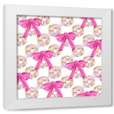 Candy Christmas Collection F White Modern Wood Framed Art Print by Parker, Jennifer Paxton
