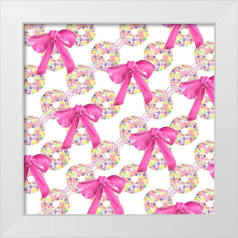 Candy Christmas Collection F White Modern Wood Framed Art Print by Parker, Jennifer Paxton