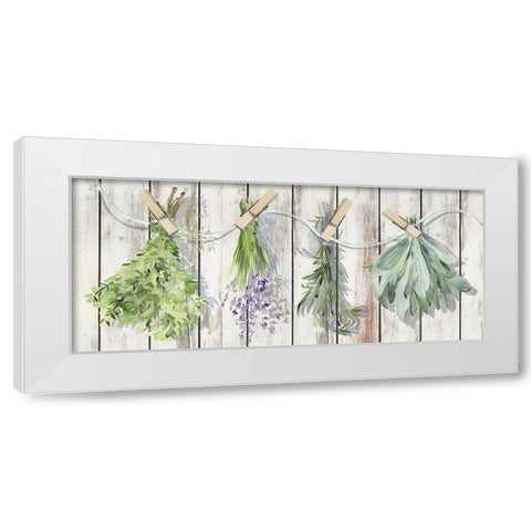 Green Witch Collection D White Modern Wood Framed Art Print by Parker, Jennifer Paxton