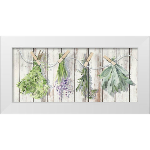 Green Witch Collection D White Modern Wood Framed Art Print by Parker, Jennifer Paxton