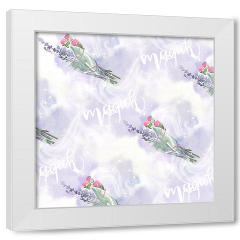 Green Witch Collection F White Modern Wood Framed Art Print by Parker, Jennifer Paxton