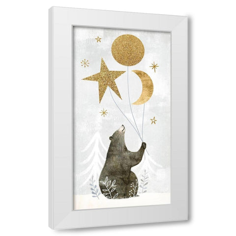 Woodland Celebration Collection B White Modern Wood Framed Art Print by Borges, Victoria