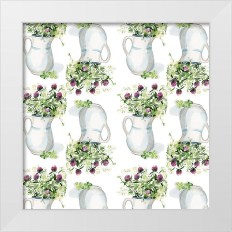 Clover Sayings Collection F White Modern Wood Framed Art Print by Parker, Jennifer Paxton