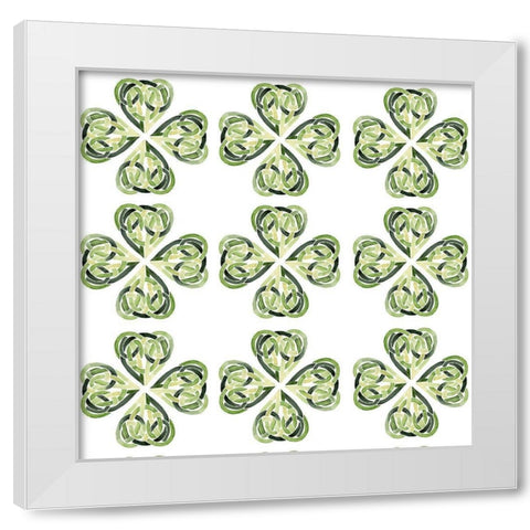 Clover Sayings Collection G White Modern Wood Framed Art Print by Parker, Jennifer Paxton