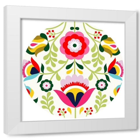 Cinco de Mayo Collection C White Modern Wood Framed Art Print by Borges, Victoria