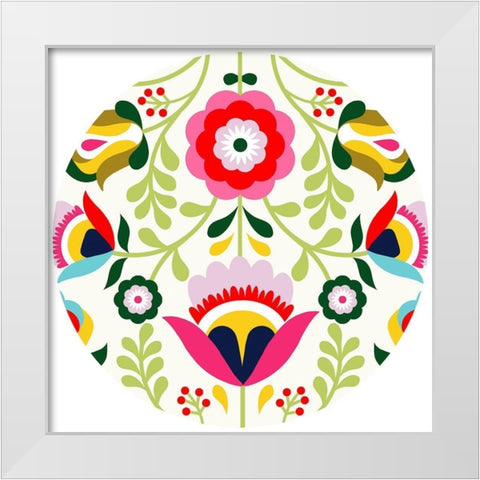 Cinco de Mayo Collection C White Modern Wood Framed Art Print by Borges, Victoria