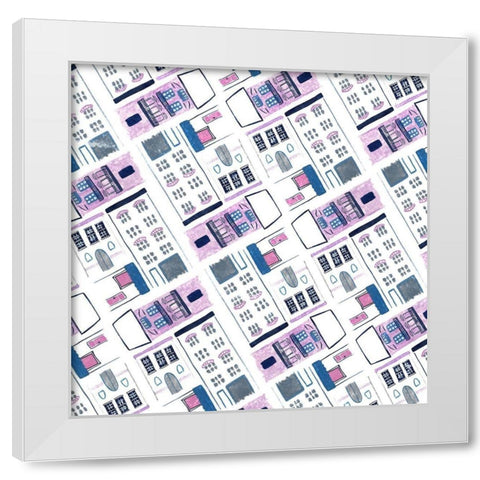 Bonjour Paris Collection H White Modern Wood Framed Art Print by Wang, Melissa
