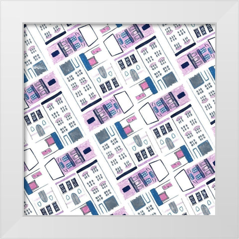 Bonjour Paris Collection H White Modern Wood Framed Art Print by Wang, Melissa