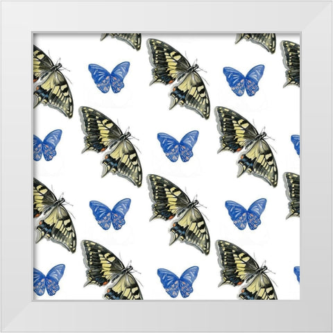 Watercolor Butterfly Collection F White Modern Wood Framed Art Print by Parker, Jennifer Paxton