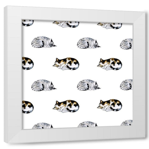 Homebody Collection H White Modern Wood Framed Art Print by Borges, Victoria